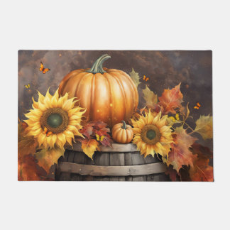 Paillasson Automne Citrouille Sunflowers Pays