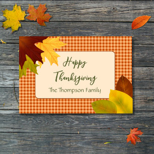 Paillasson Automne En vichy Thanksgiving Doormat