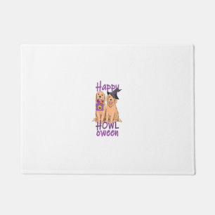 Paillasson Automne Golden Retriever Lovers Halloween Happy Ho