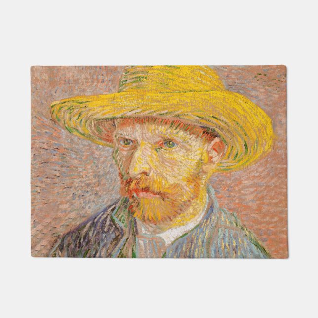 Paillasson Autoportrait impressionniste de Vincent Van Gogh (Devant)