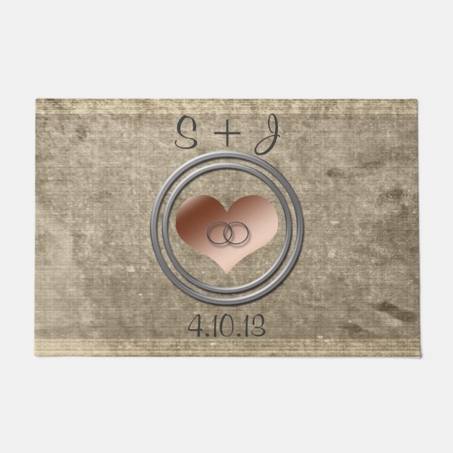 Paillasson Avec cette bague par Shirley Taylor (Devant)