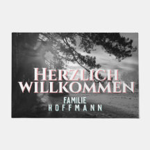 Paillasson avec votre photo et texte personnalisé