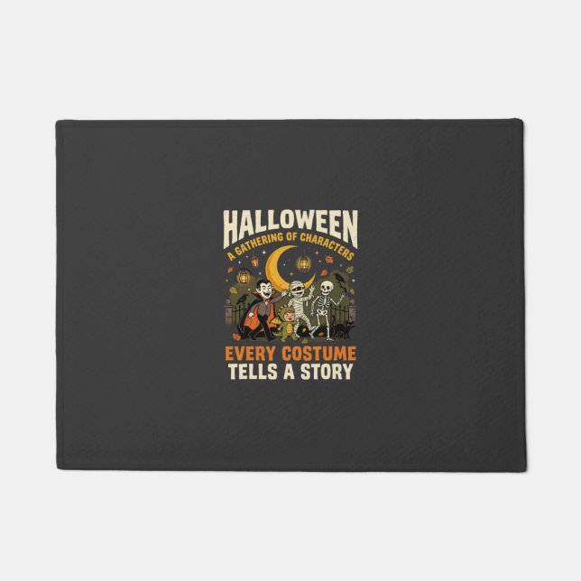 Paillasson Aventure de nuit de costume d'Halloween (Devant)