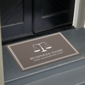 Paillasson Avocat Bureau Procureur de la loi Minimaliste Brow