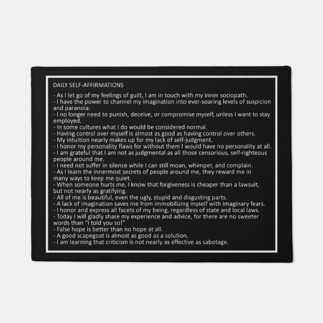 Paillasson Awesome Plaisanteries personnalisées porte mat 2 (Devant)