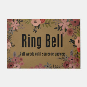 Paillasson Bague Bell Tirer Les Graines Jusqu'À Ce Que Quelq