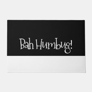 Paillasson Bah humbug noir et blanc