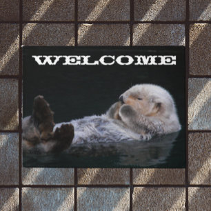 Paillasson Baignade mignonne Louter de mer Bienvenue