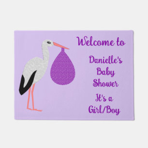 Paillasson Bain de bébé genre neutre Violet Bébé Cigogne
