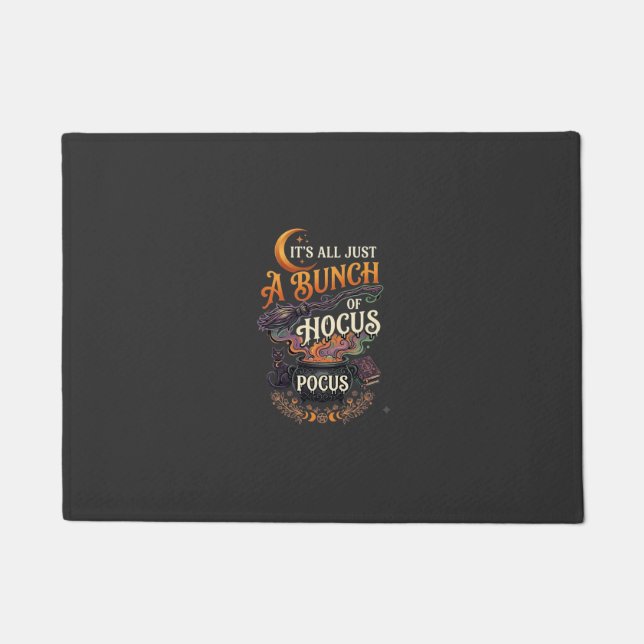 Paillasson Balai de sorcière Hocus Pocus Chat noir Chaudron m (Devant)