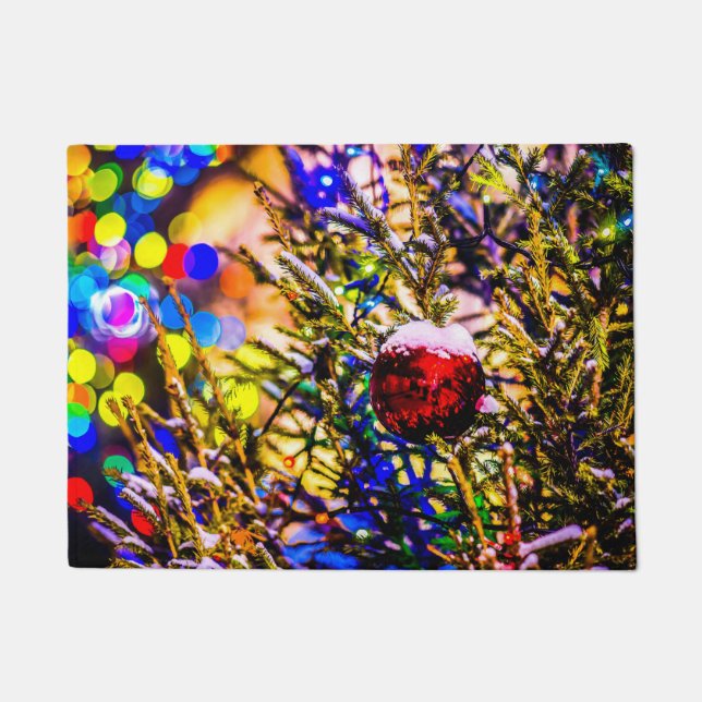 Paillasson Ball rouge Noël (Devant)