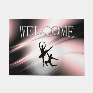 Paillasson Ballet Couple Danse Accent rose
