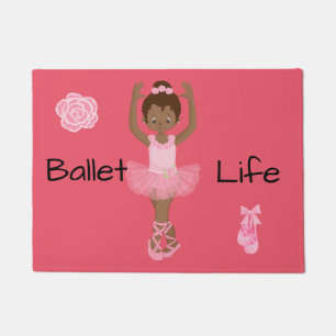 Paillasson Ballet Life Ballerina afro-américaine