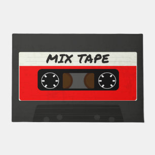 Paillasson Bande De Mix Rouges - Années 80 Et 90 Cadeaux Ins