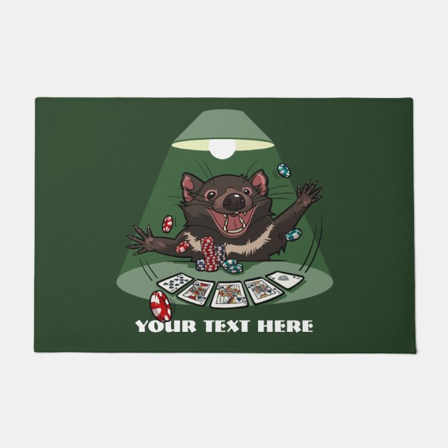 Paillasson Bande dessinée chanceuse de tisonnier de quinte (Devant)