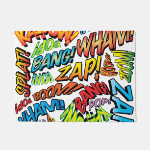 Paillasson Bande dessinée rétro amusante Super-héros Pop Art