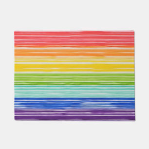 Paillasson Bandes arc-en-ciel inondées