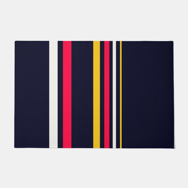Paillasson Bandes de couleurs plates (Devant)