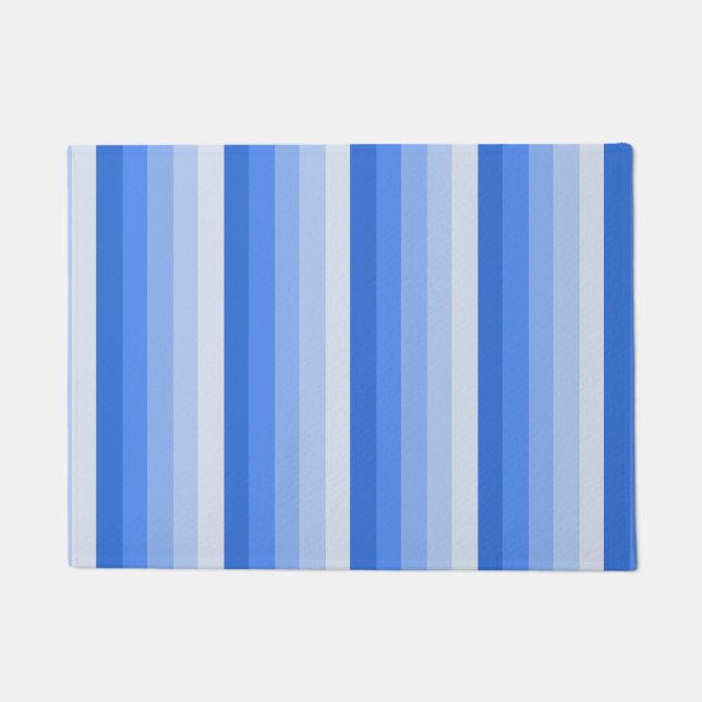 Paillasson Bandes d'ombre bleues (Devant)