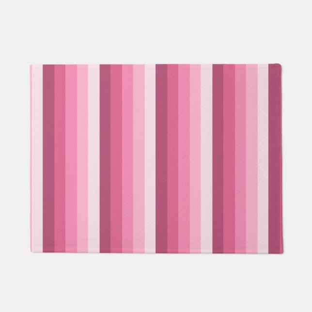 Paillasson Bandes d'ombre rose (Devant)