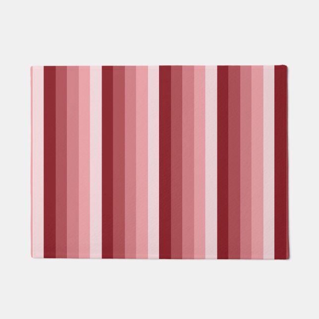 Paillasson Bandes d'ombre rouges (Devant)