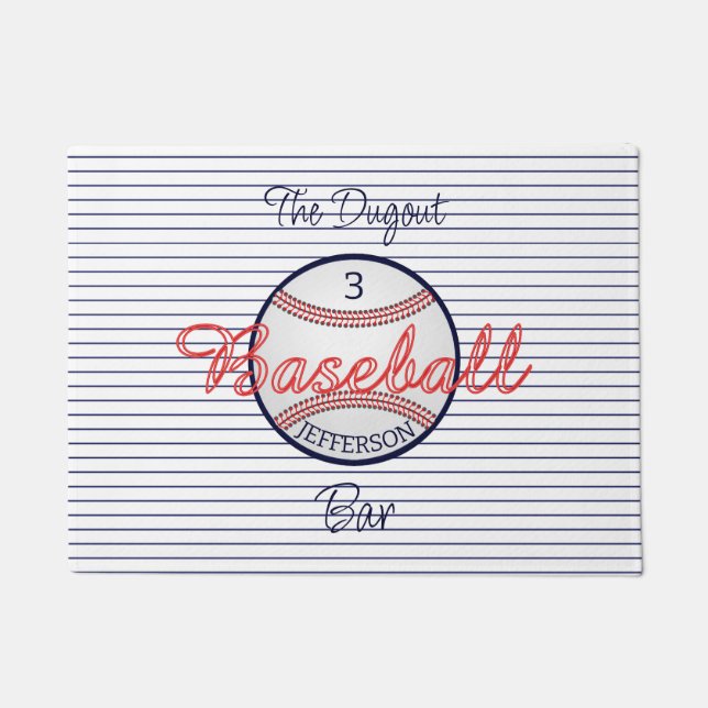 Paillasson Bar sportif de baseball (Devant)