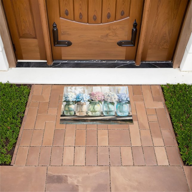 Paillasson Barres Mason en fleurs vintages Hydrangea (De plein air)