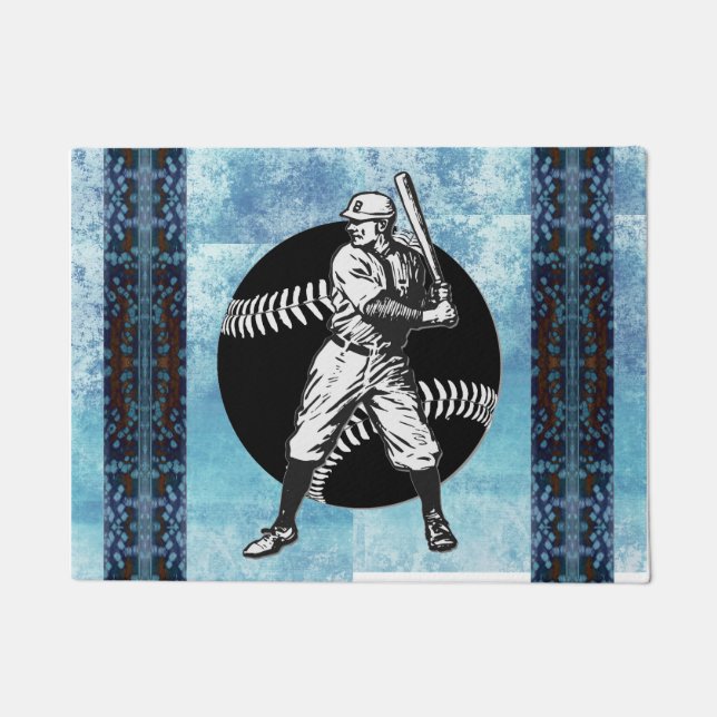 Paillasson Baseball : mat Vintage (Devant)