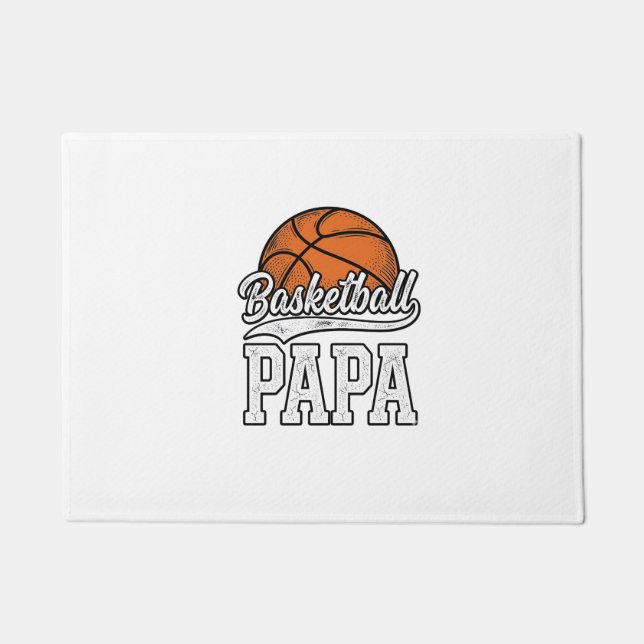 Paillasson Basketball Papa Vintage Engraving Shirt Design_1 (Devant)