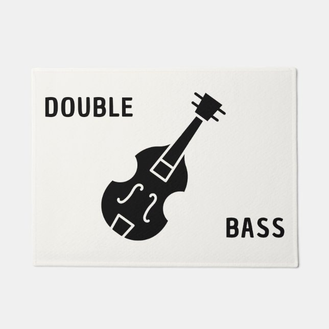 Paillasson Basse double en noir (Devant)