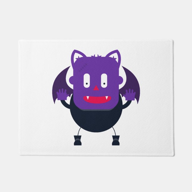Paillasson Bat halloween         (Devant)