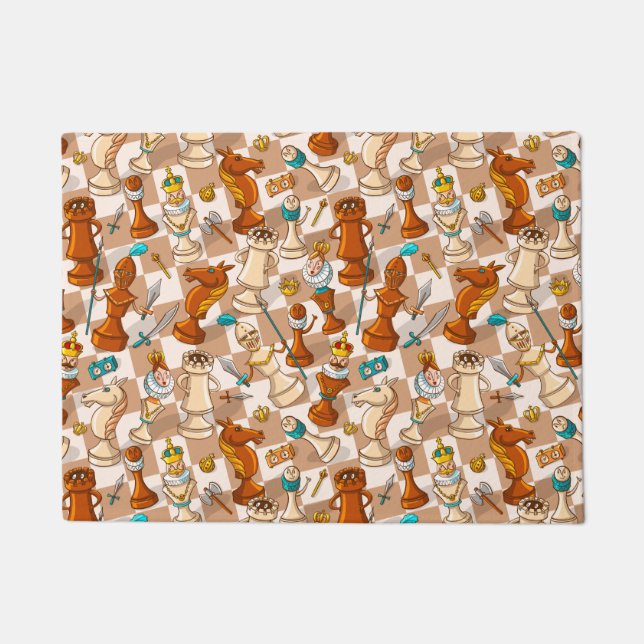 Paillasson bataille d'échecs (Devant)
