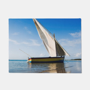 Paillasson Bateau à voile et Shell Mozambique, loge de
