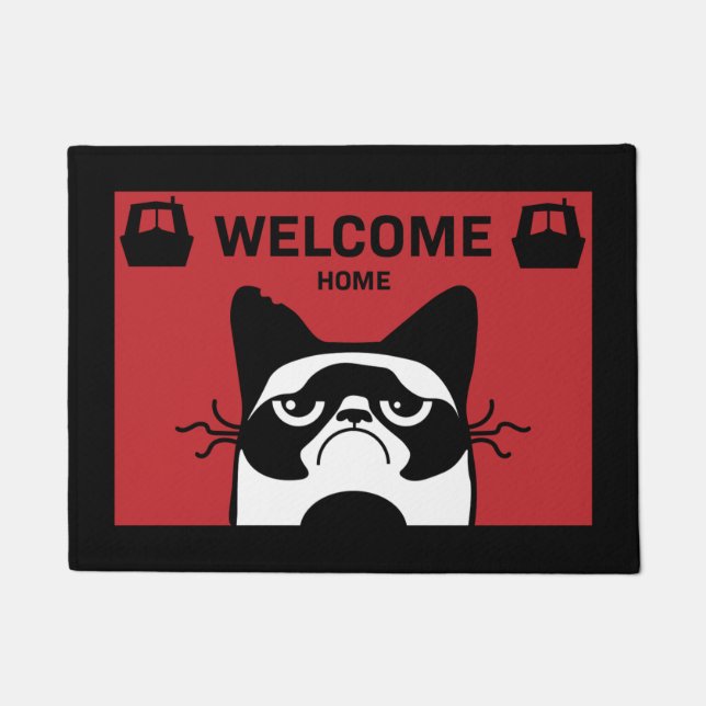 Paillasson Bateau Canal Narrowboat Vie Animaux de compagnie P (Devant)