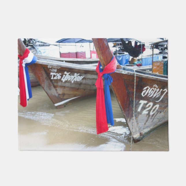 Paillasson Bateaux sur les îles de phi de phi de la plage |, (Devant)