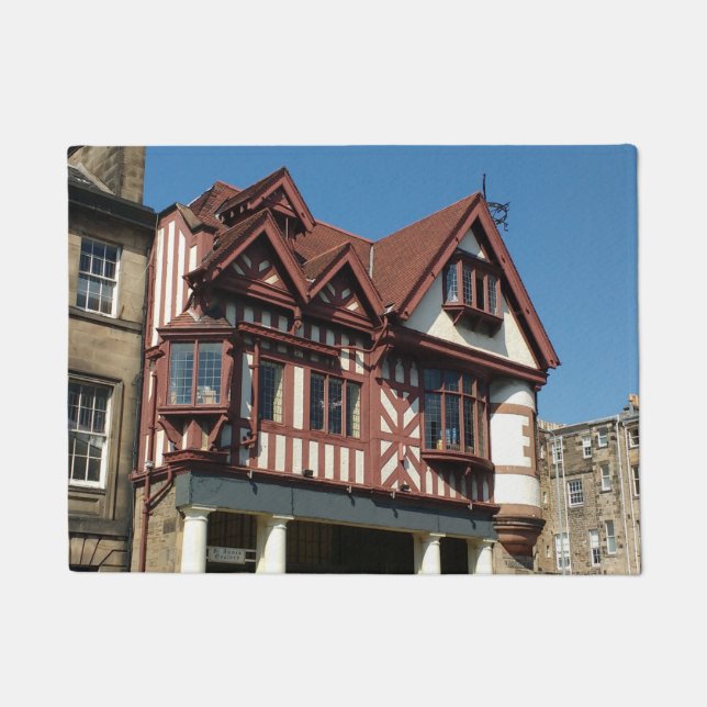 Paillasson Bâtiment en chêne Tudor, Edimbourg, Ecosse (Devant)