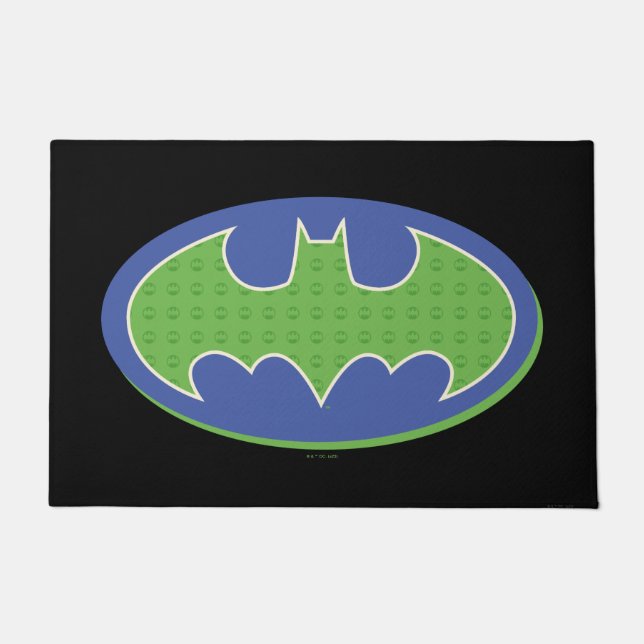 Paillasson Batman | Symbole pourpre et vert (Devant)