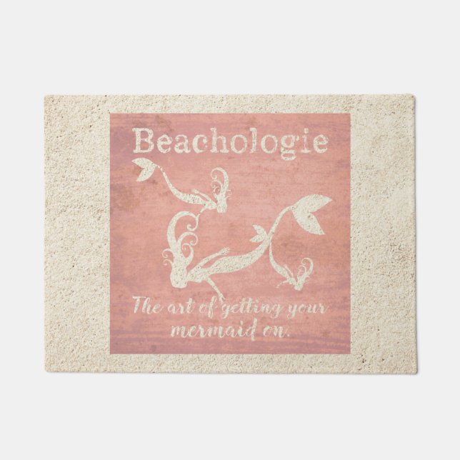 Paillasson Beachologie Obtenir Votre Sirène Sur Le Mat De Por (Devant)