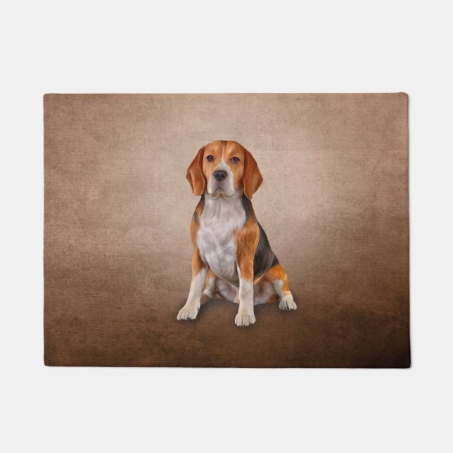 Paillasson Beagle de chien de dessin (Devant)