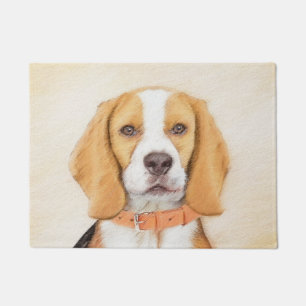 Paillasson Beagle Hound Dog Peinture Animal Art original