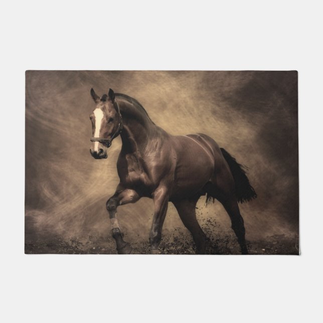 Paillasson Beautiful horse throw pillow (Devant)