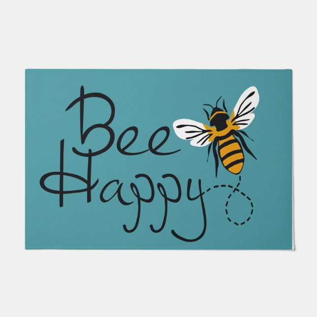 Paillasson Bee Happy Doormat, Cool Welcome Doormat (Devant)