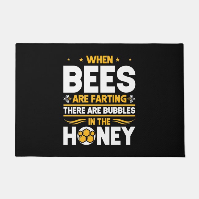 Paillasson Beekeeper Gift | When Bees Are Farting (Devant)