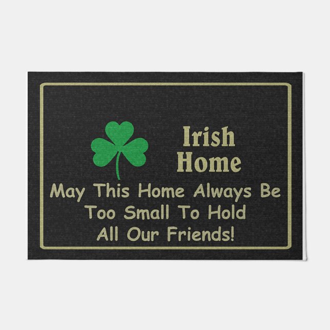 Paillasson Belle Porte Amitié, Mignonne Noire (Devant)