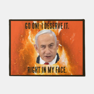 Paillasson Benjamin "Bibi" Netanyahu Premier ministre d'Israë