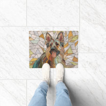 berger allemand - Art mosaïque