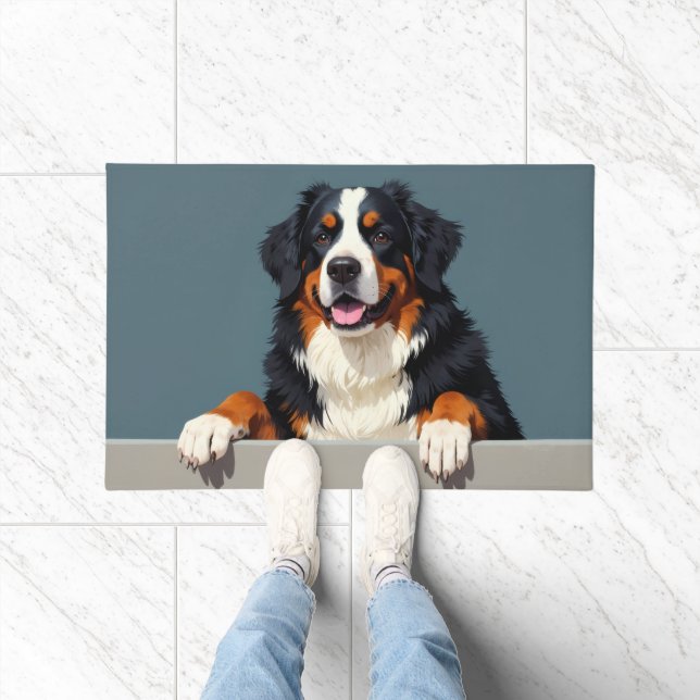 Paillasson Bernese Mountain Dog Doormat Art (Intérieur)
