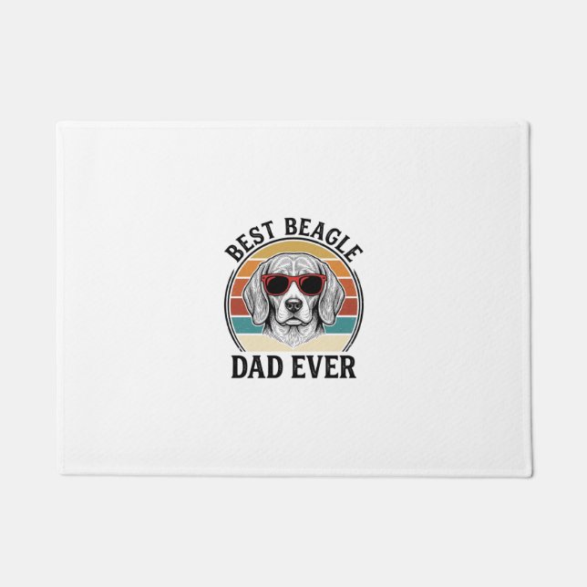 Paillasson Best Beagle Dad Ever Vintage Beagle Shirt Design_1 (Devant)