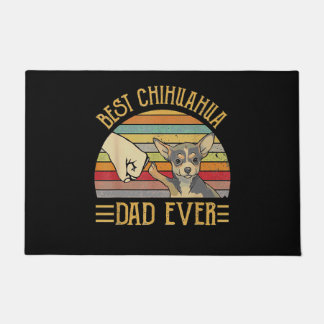 Paillasson Best Chihuahua Dad Ever Retro Vintage Sunset