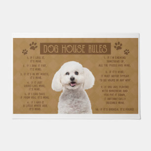 Paillasson Bichon Frise Dog House Rules, If It's Brock, It’s